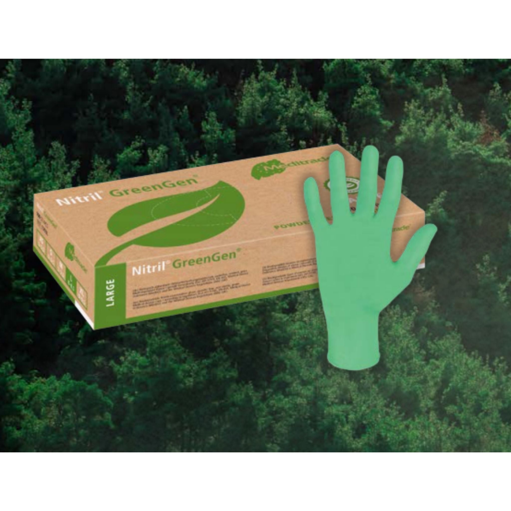 Lavabis Nitril Bio Handschuhe 100 Stück/Box