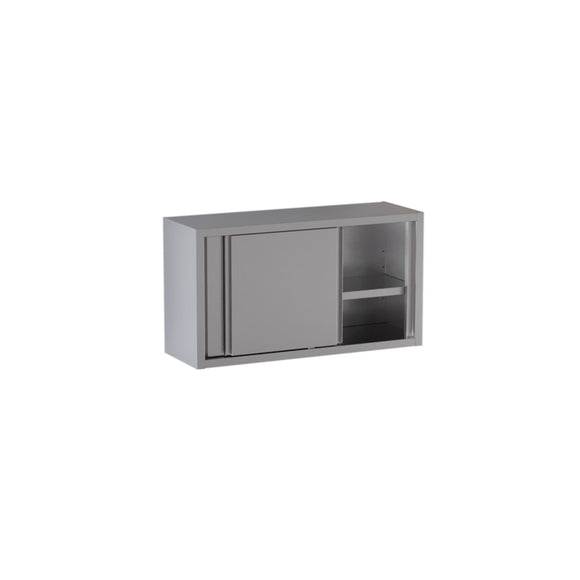 Edelstahl Hängeschrank mit Schiebetüren Standard