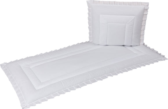 Besta blanket set Trimming with perforated embroidery tape