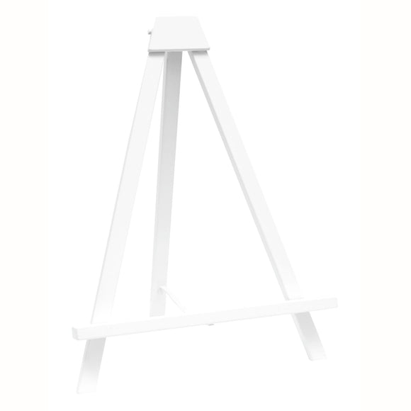 Caballete de madera blanco