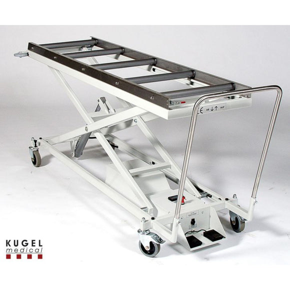 Ball lifting and transport trolley with digital weighing system