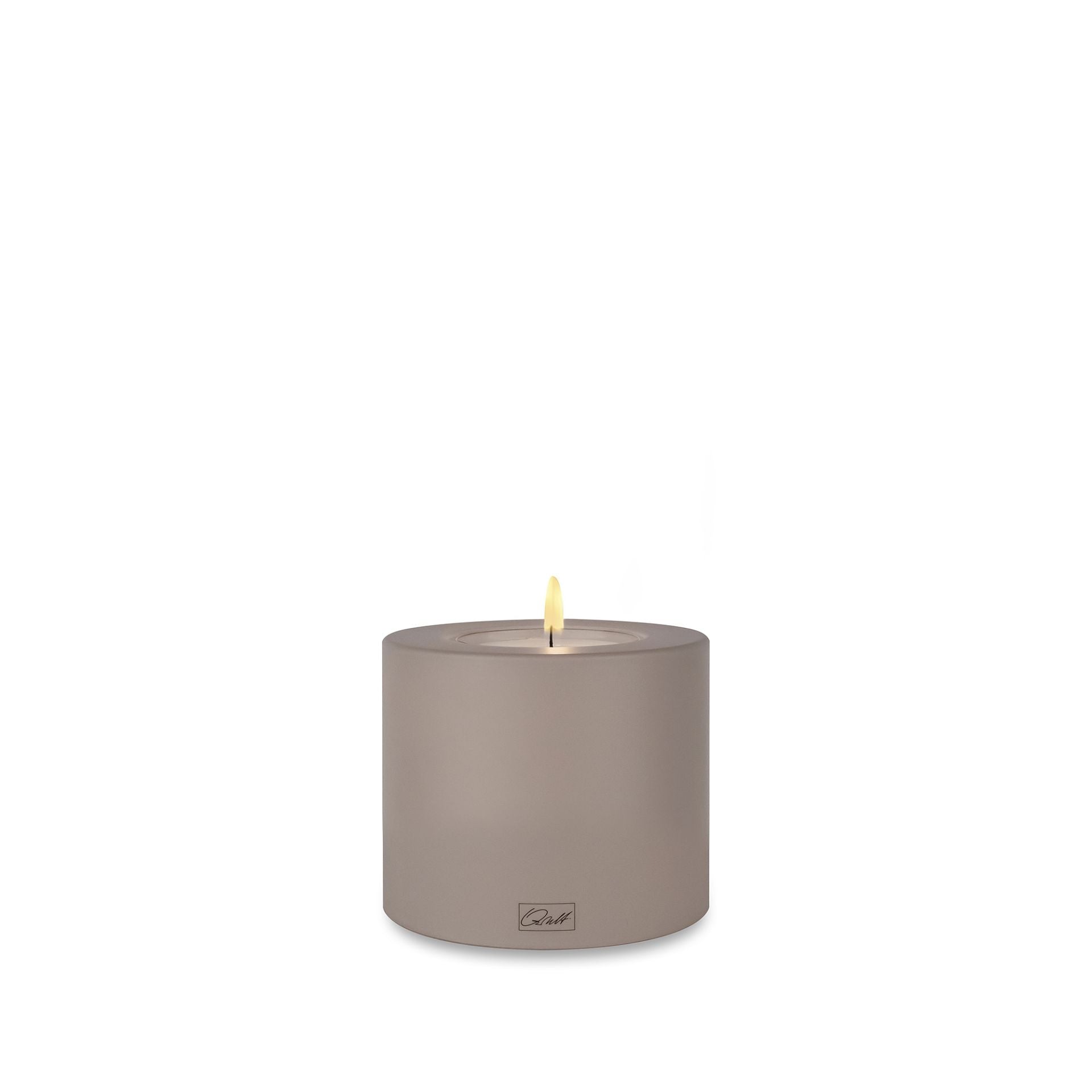 Kaufen taupe Qult Trend Teelichthalter in Kerzenform Color Ø 10 cm