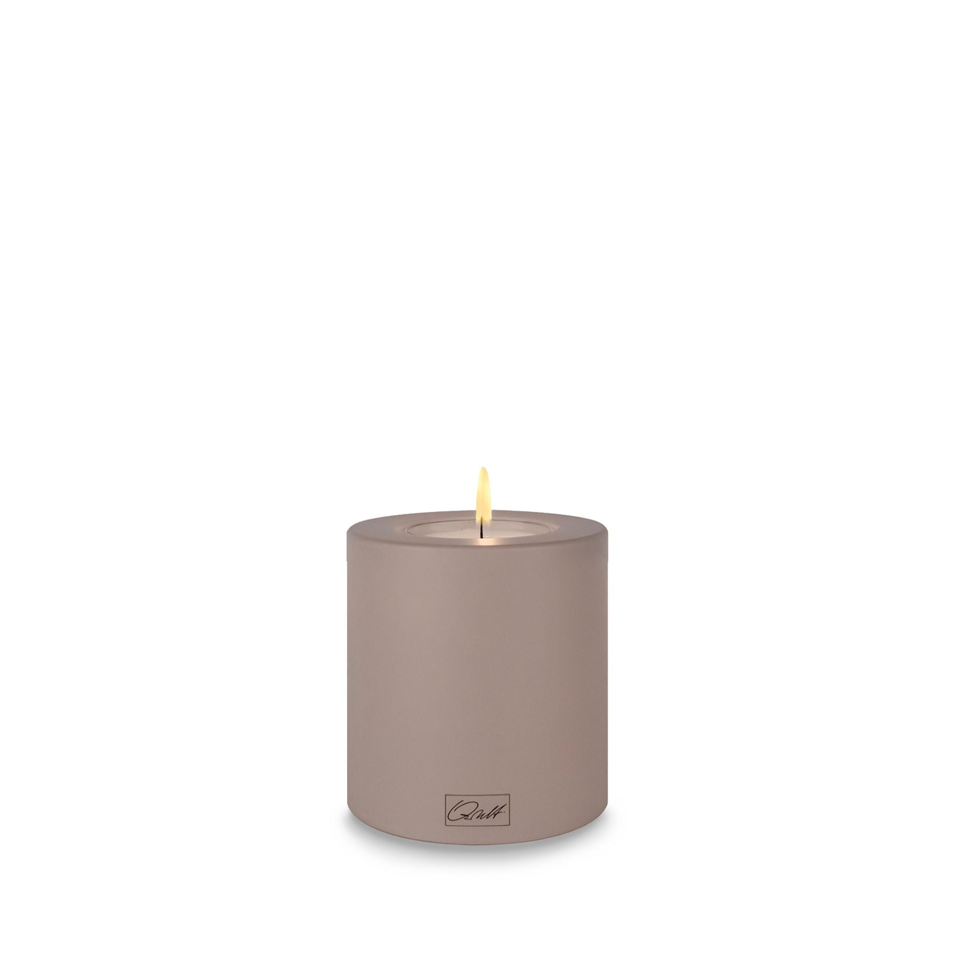 Kaufen taupe Qult Trend Teelichthalter in Kerzenform Color Ø 8 cm