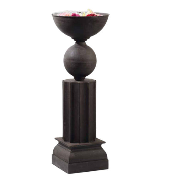 Standing bowls - dark metal