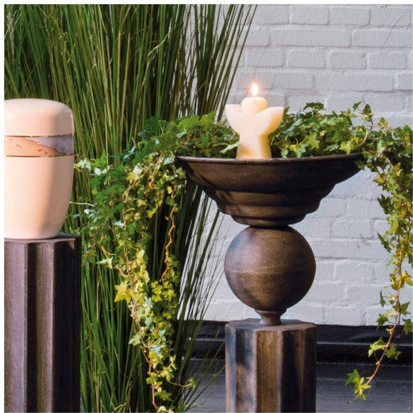 Standing bowls - dark metal