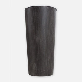 Hohe Bodenvase - dunkles Metall - 0
