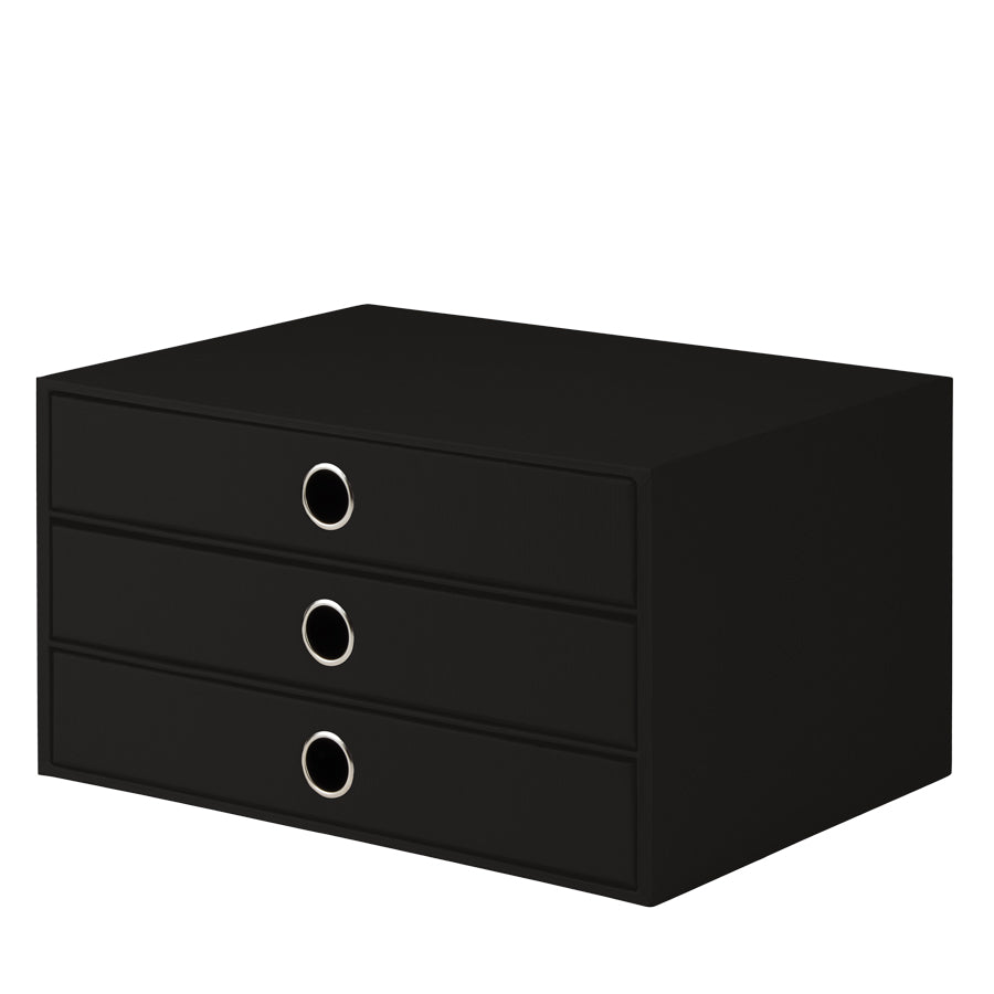 Kaufen schwarz Rössler 3er Schubladenbox