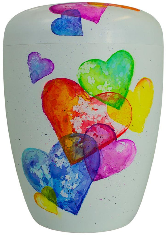 Spalt Urne Bunt Naturstoff