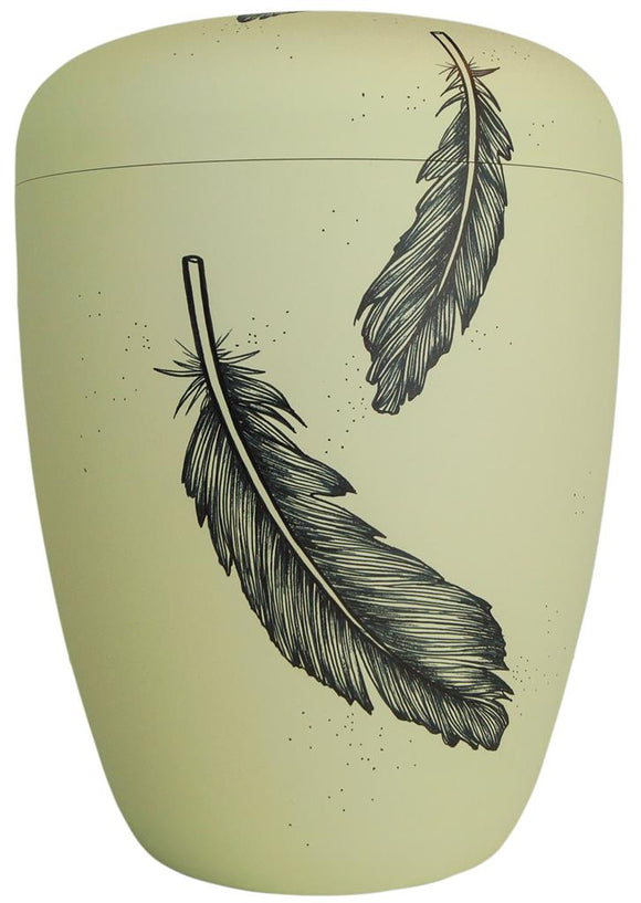 Spalt Urne Federn Naturstoff