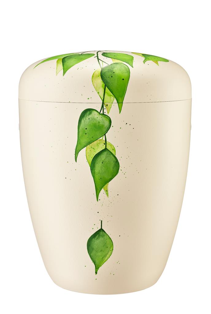 Spalt Urne Blätter Naturstoff - 0