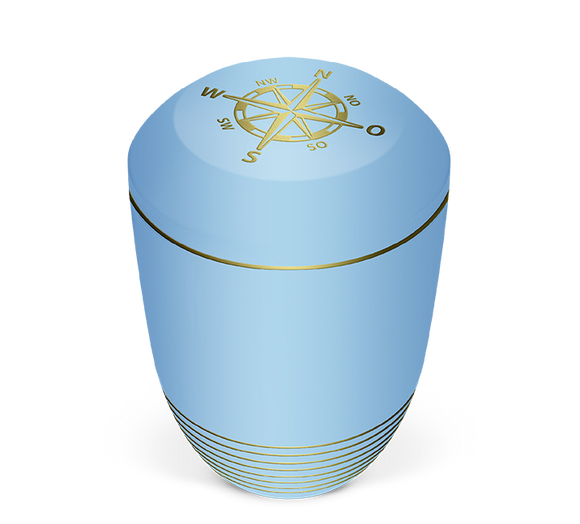 Heiso sea urn Atlantic blue bio urn