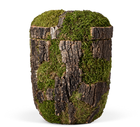 Urna ecológica Heiso Classic de corteza de árbol