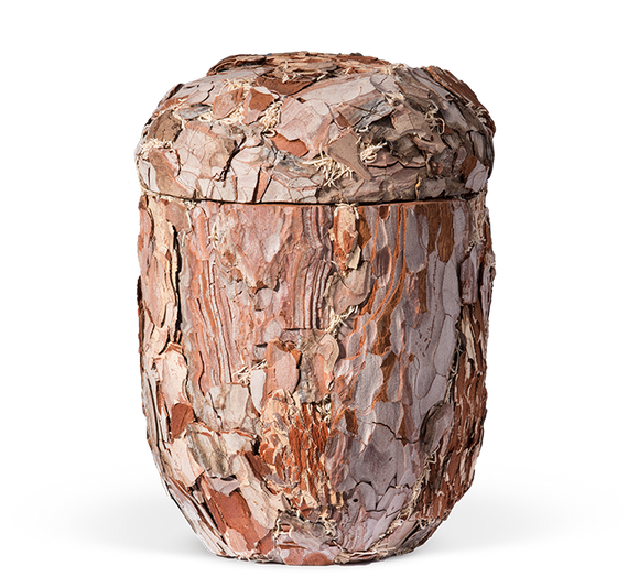 Urna ecológica Heiso Classic de corteza de árbol