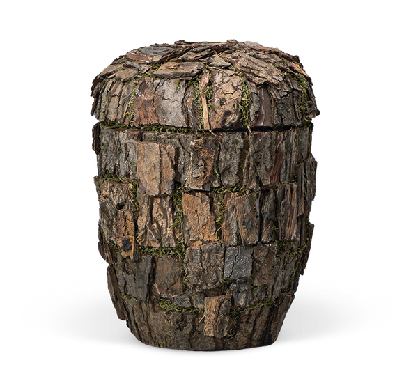 Urna ecológica Heiso Classic de corteza de árbol