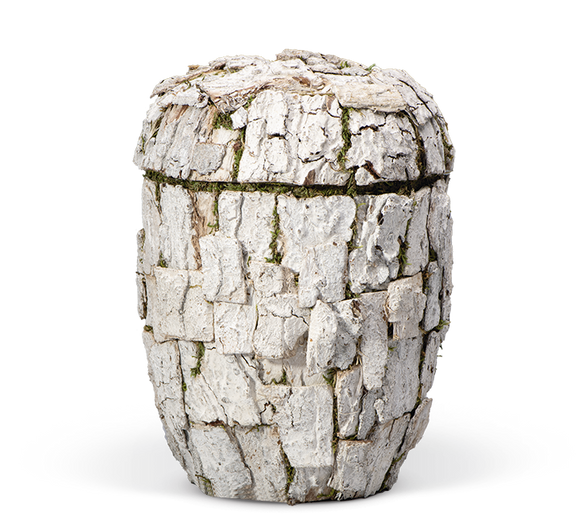 Urna ecológica Heiso Classic de corteza de árbol