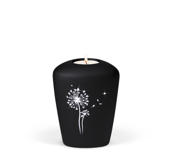 Heiso Gedenkurne Kristalle Keramik