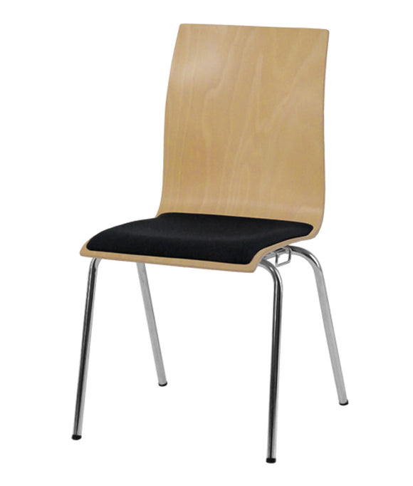 Lavabis stacking chair with lumbar support