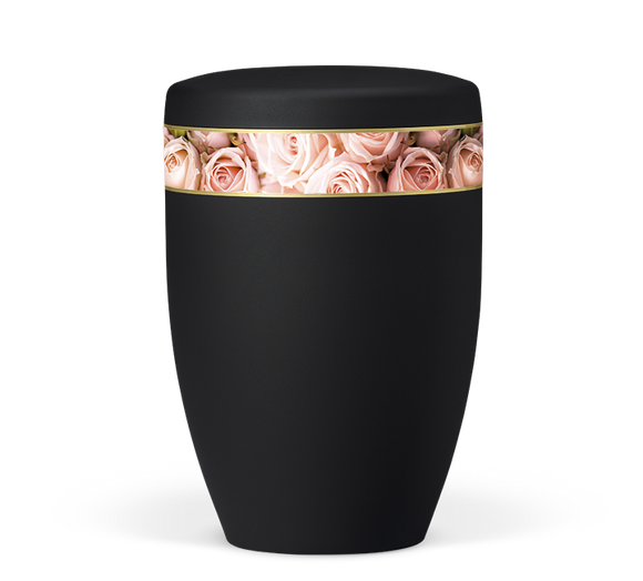 Heiso Avantgarde Dekorband Blumen Motiv Bio Urne