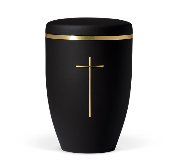 Heiso Avantgarde Emblem Gold Poliert Bio Urne