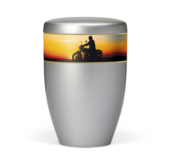 Heiso Avantgarde Stahlgrau Bio Urne