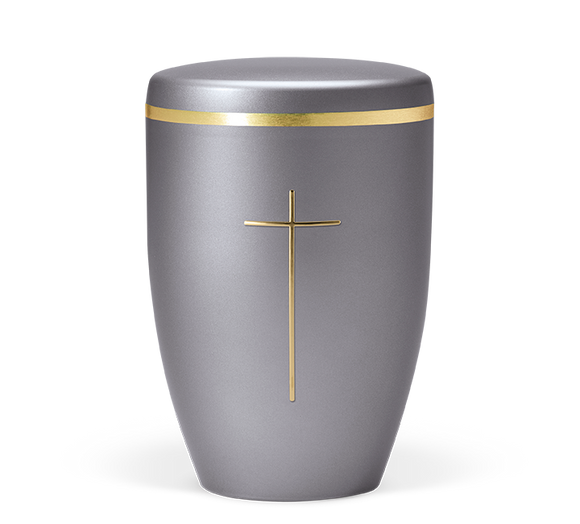 Heiso Avantgarde Emblem Gold Poliert Bio Urne