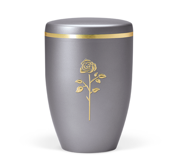 Heiso Avantgarde Emblem Gold Poliert Bio Urne