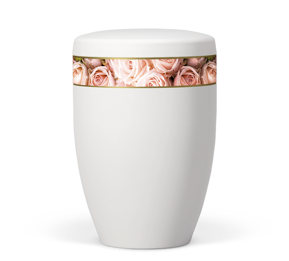 Heiso Avantgarde Dekorband Blumen Motiv Bio Urne