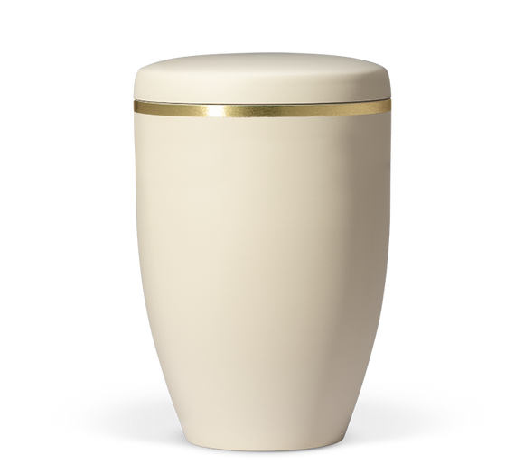 Heiso Avantgarde Goldband gebürstet Bio Urne