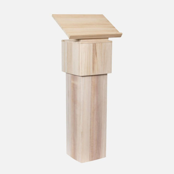 Rednerpult aus hellem Holz