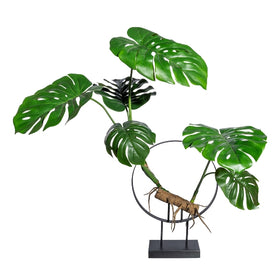 Dekoobjekt Splitphilodendron Kunstpflanze deko