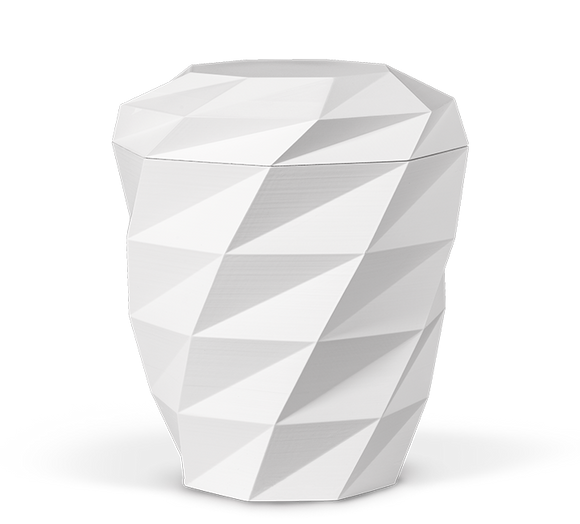 Heiso Polygon 3D Druck Bio Urne