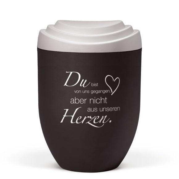 Heiso Scalerna Anthrazit 3D Druck Bio Urne