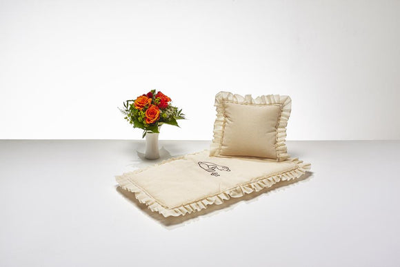 Spalt Deckengarnitur Kinder Linon Natur Bär