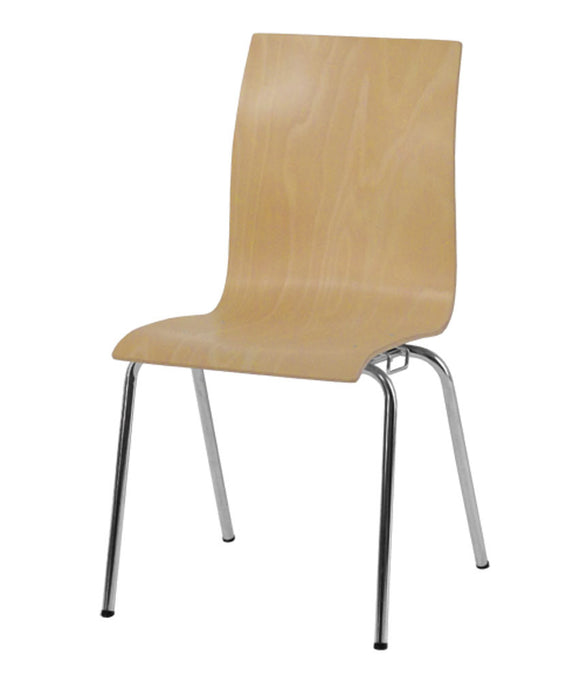 Lavabis stacking chair with lumbar support