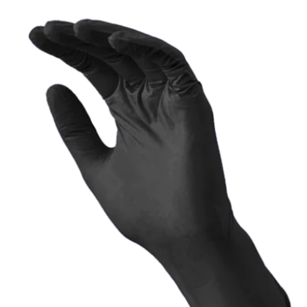 Lavabis Latex Handschuhe schwarz 100 Stück/Box