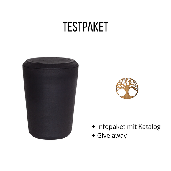 Kohleurne Testpaket - Ausstellungsurne