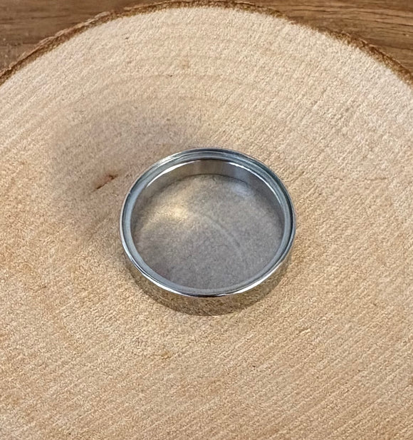 Doble corazón metal madera con medallón