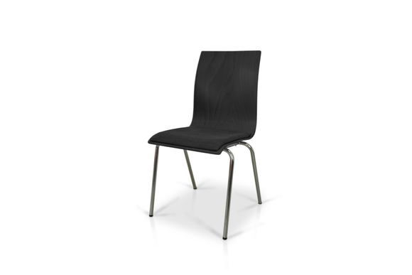 Lavabis stacking chair with lumbar support