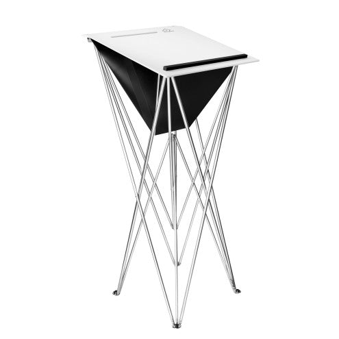 Spider Faltbares Schreibpult aus Aluminium und Acrylglas