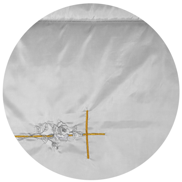 Lavabis blanket set Serge cross-rose gold 350 g/m²
