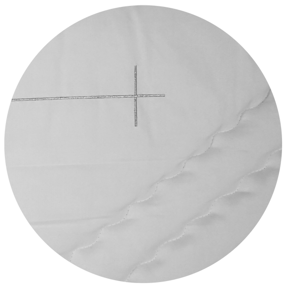 Lavabis blanket set cross silver 350 g/m²