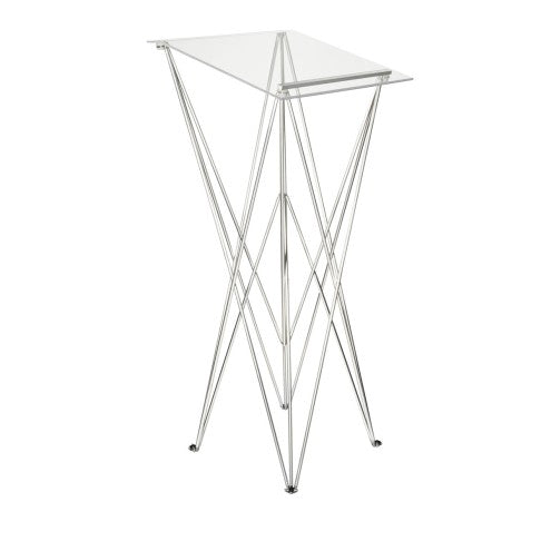 Spider Faltbares Stehpult aus Aluminium und Acrylglas
