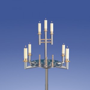 Zimmermann urn candelabra turquoise T15-D8