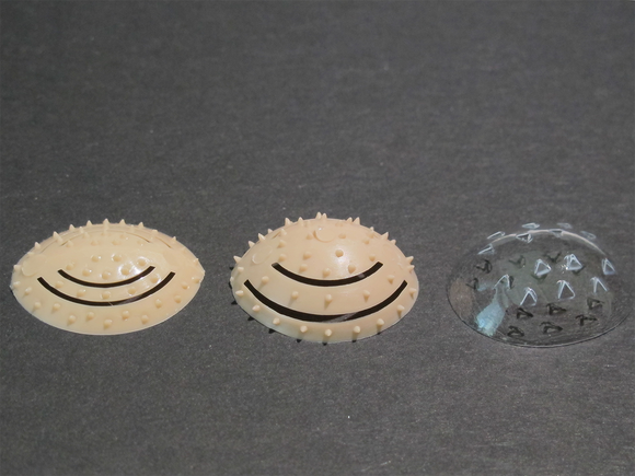 Tapones oculares Lavabis oval perforado pequeño 144 piezas