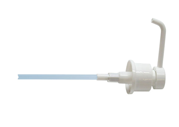 Dosing pump long outlet