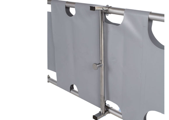 Folding aluminum transfer stretcher