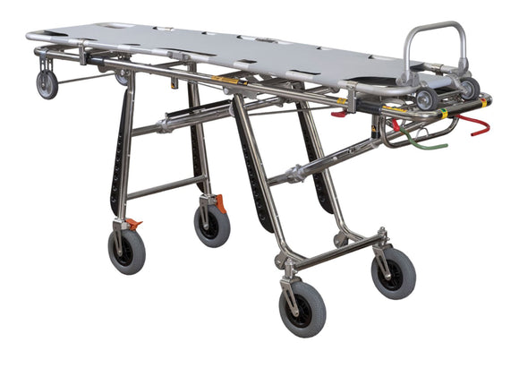 Folding aluminum transfer stretcher
