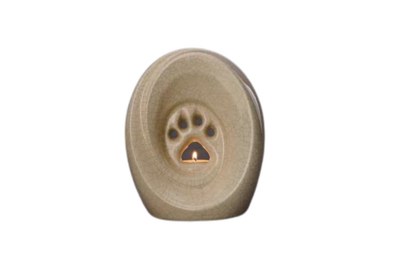 Pet urn paw ceramic