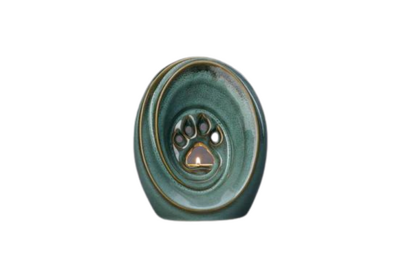 Pet urn paw ceramic