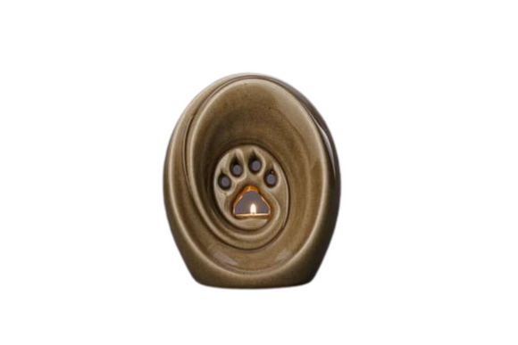 Pet urn paw ceramic